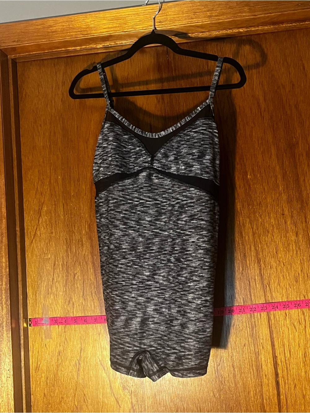 lululemon athletica Heathered Black and White Active Romper